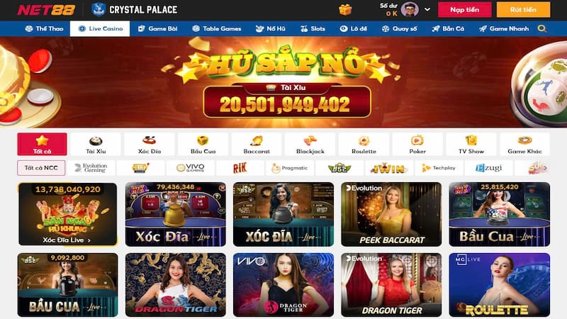 Casino trực tiếp Net88